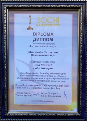 Sharkwater Extinction Sochi Award